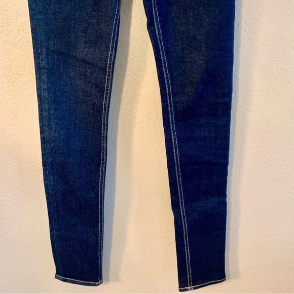 NEW Rag & Bone Jeans Sz 25 Harrow 10” Skinny 98% Cotton Dark Blue Denim - Picture 6 of 16